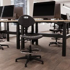 Malaga Polyurethane Medium Back Draughtsman Task Operator Office Chair  Hi Rise