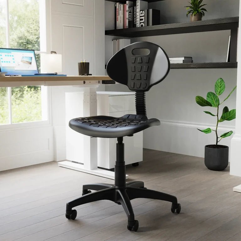 Malaga Polyurethane Medium Back Operator Office Chair  Task