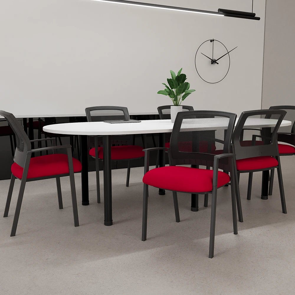 Metro Medium Mesh Back with Arms Stacking Visitor office Chair