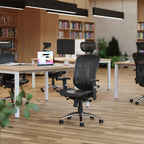 Mirage II Mesh Back Task Operator Office Chair with Height Adjustable Arms