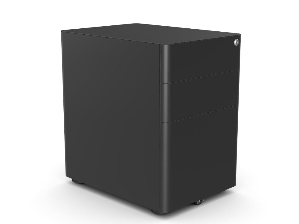 Moda Plus Pedestal Storage Cabinet - SKU: MODA - MP3 - PLUS/BLKTHATSMYOFFICE
