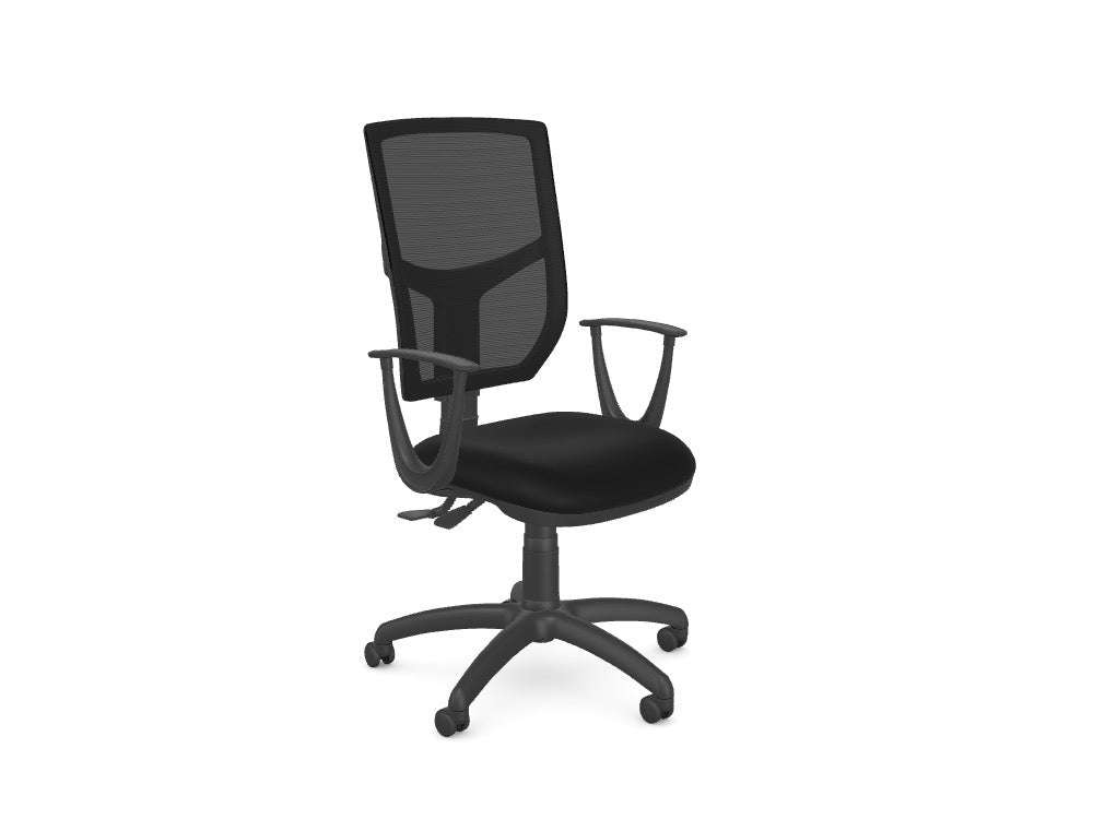OA Mesh Office Chair - SKU: OA2SM2L/ARMSON/E001/BMS, Fabric:E001