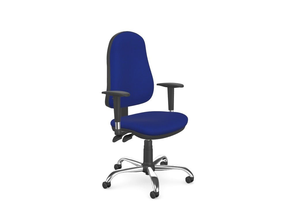 OE Series, Best Chrome Arms Office Chair - SKU: OE3S/ARMBEST - C/EVT, Fabric: E030THATSMYOFFICE
