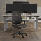 Bring colour, comfort and productivity together with the Tutti Mesh Medium Back Task Operator Office Chair with Arms in Mint. Inspired by contemporary Italian design, 