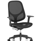 Tutti Mesh Medium Back Task Operator Office Chair with Arms Black
