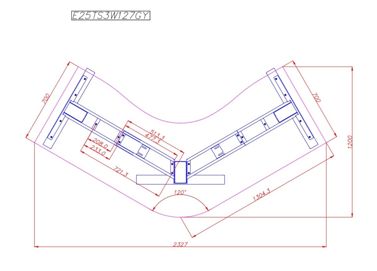 Office Cluster Desk Height Adjustable Leap 3 Person Workstation