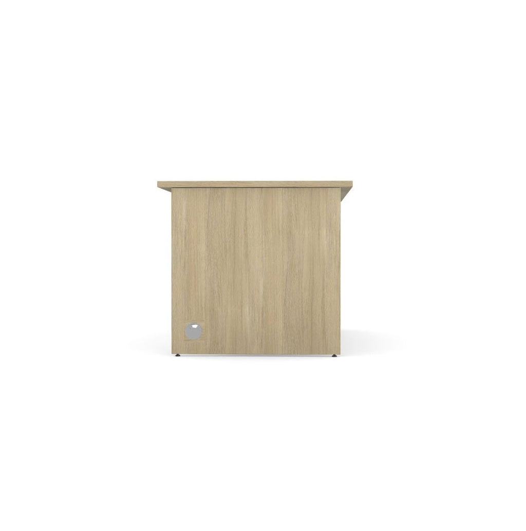 Office Panel legs Straight Desk 80cm deep Ashford SFAST 120cm American Oak