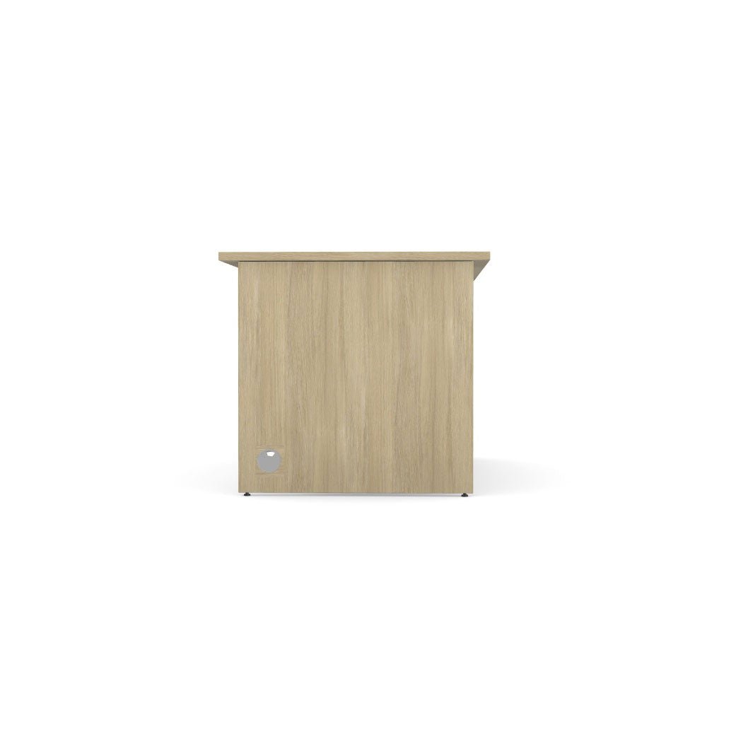 Office Panel legs Straight Desk 80cm deep Ashford SFAST 120cm American Oak