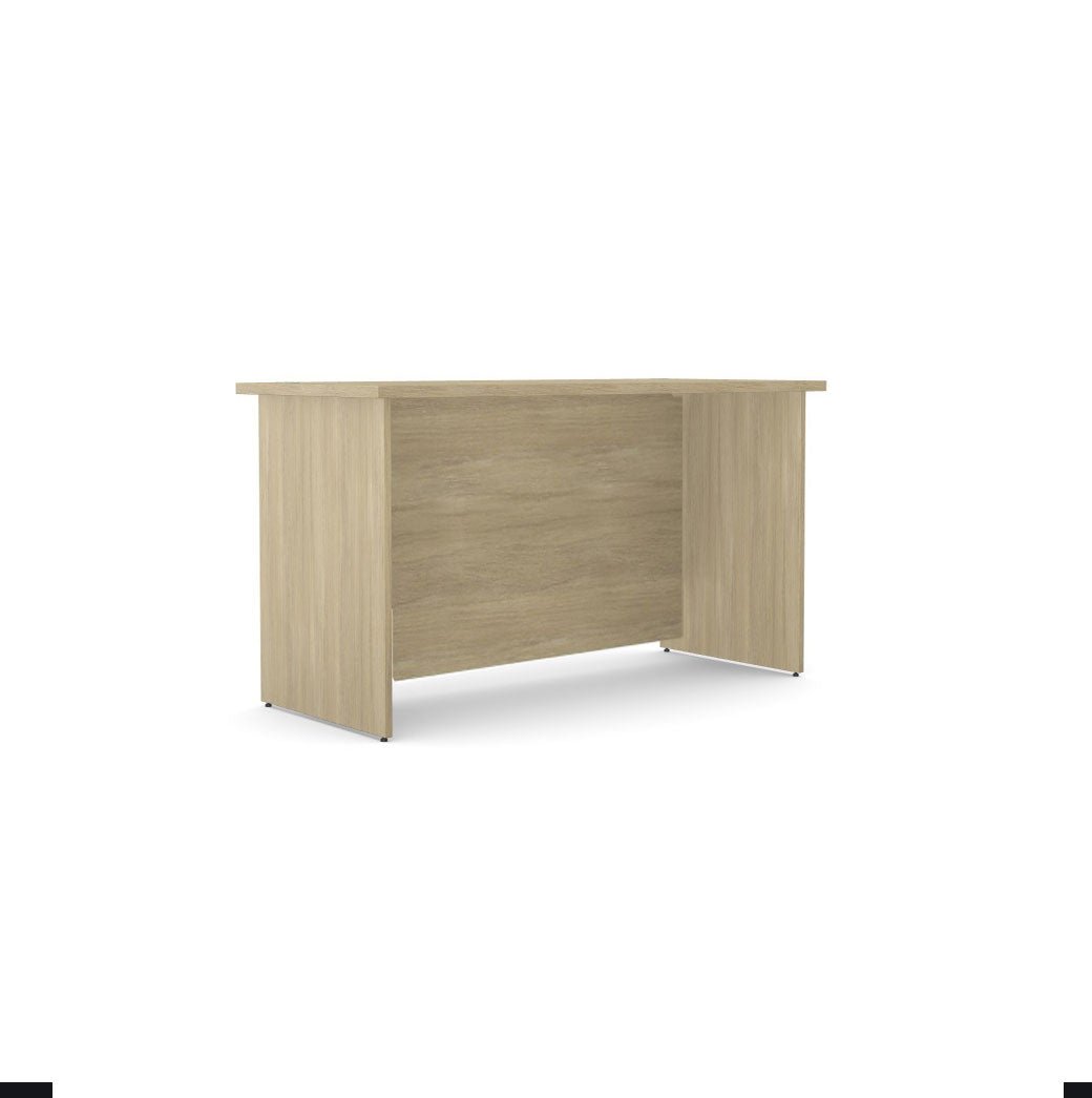 Office Panel legs Straight Desk 80cm deep Ashford SFAST 120cm American Oak