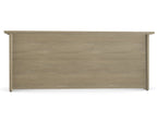 Office Panel legs Straight Desk 80cm deep Ashford SFAST 220cm American Oak