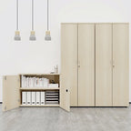 tall wooden office cupboard