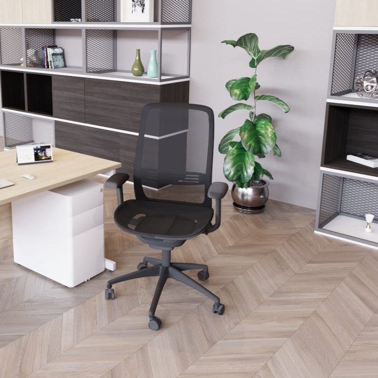 Andy Mesh Back Office Chair, White