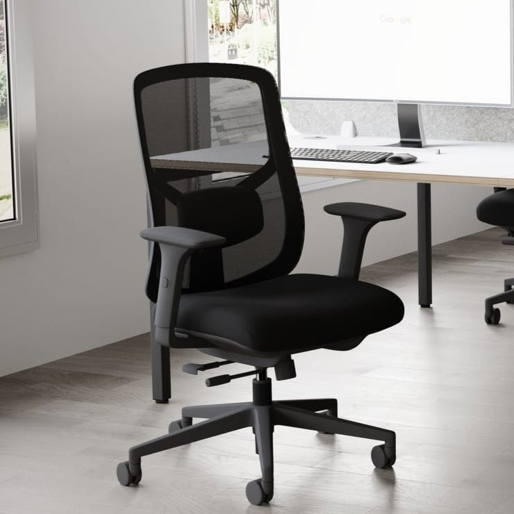 Operator Office Chair Mesh Back in Black X.66