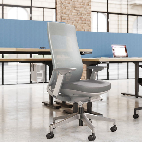 Operator Office Chair Mesh Back in White  X.22