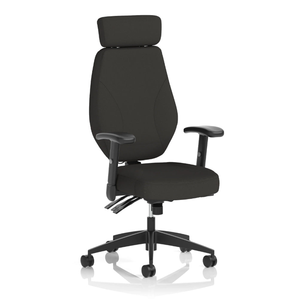 Operator Office Chair Nexus High Back Black Fabric TaskOperator Task Everyday Office Chair
