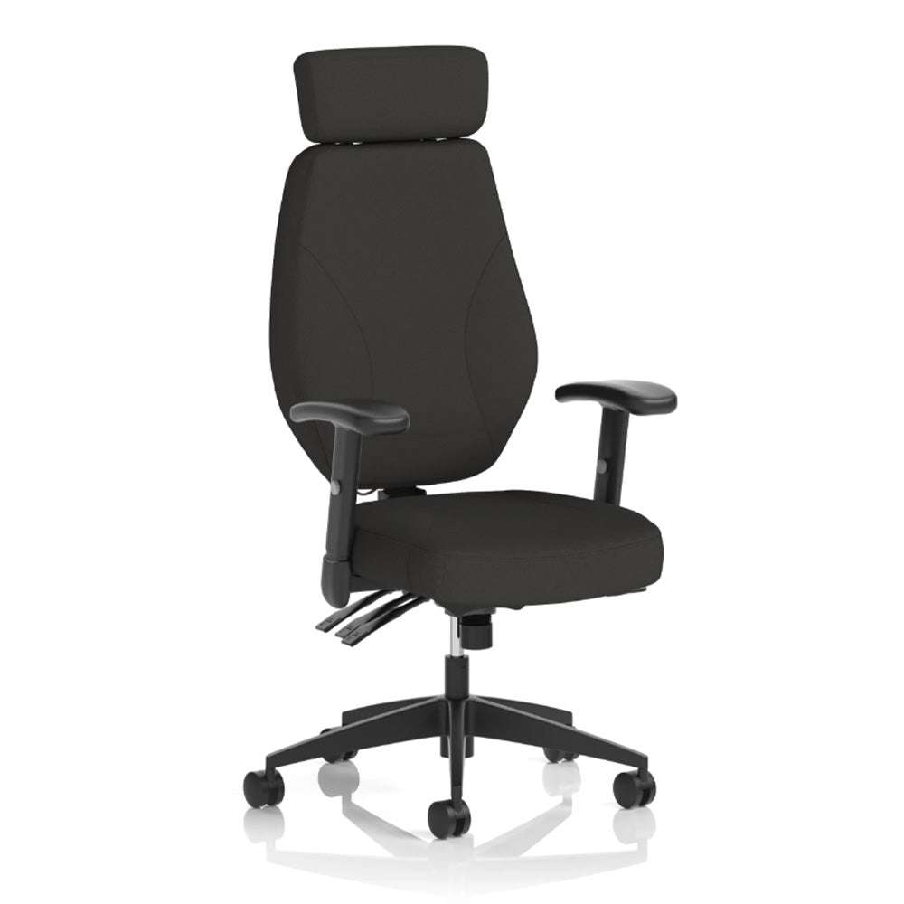 Operator Office Chair Nexus High Back Black Fabric TaskOperator Task Everyday Office Chair
