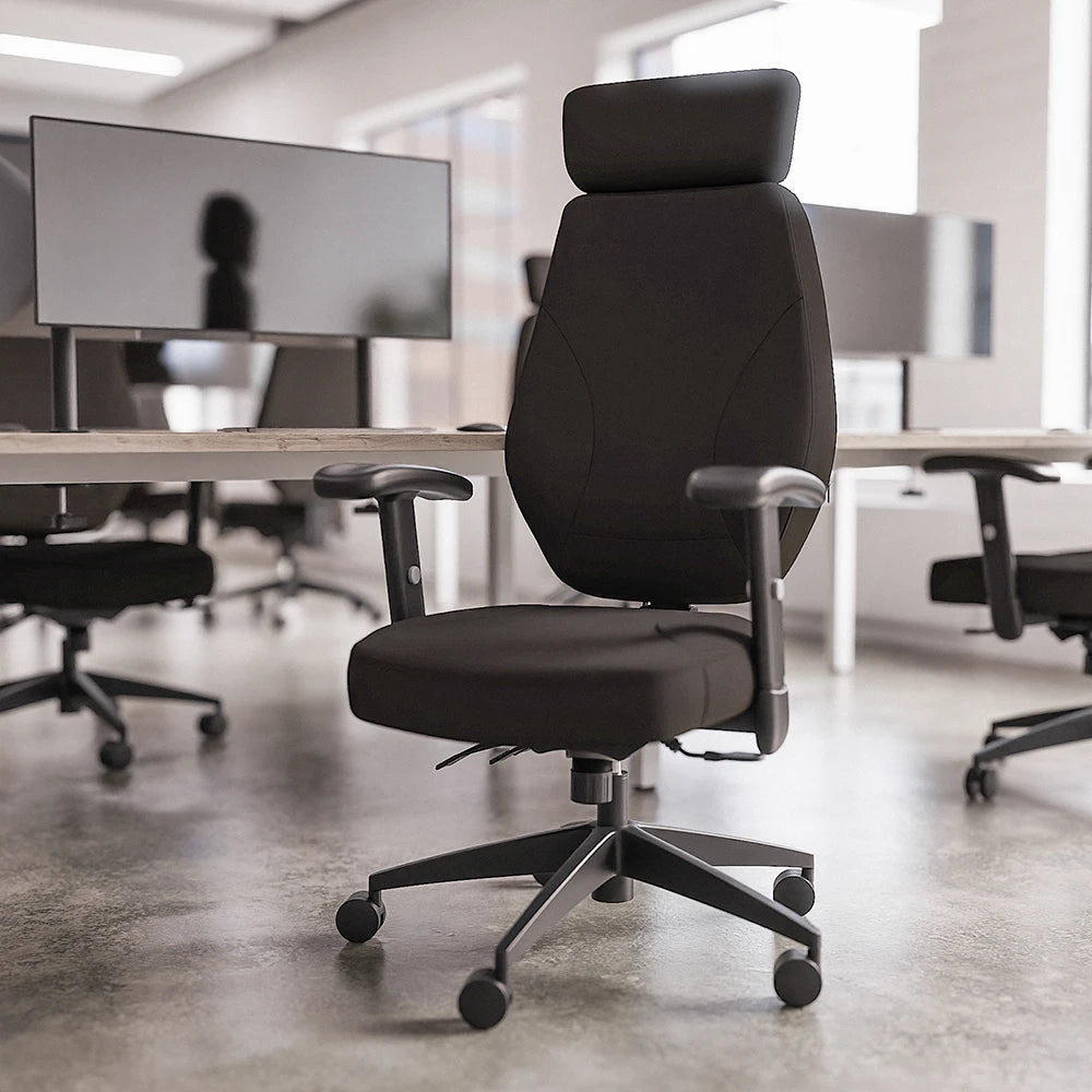 Operator Office Chair Nexus High Back Black Fabric Task
