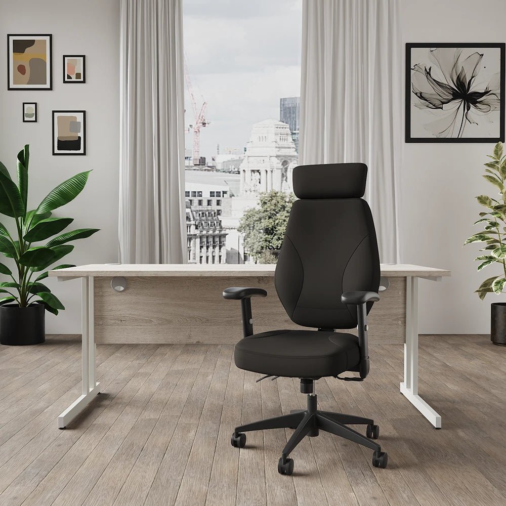 Operator Office Chair Nexus High Back Black Fabric Task