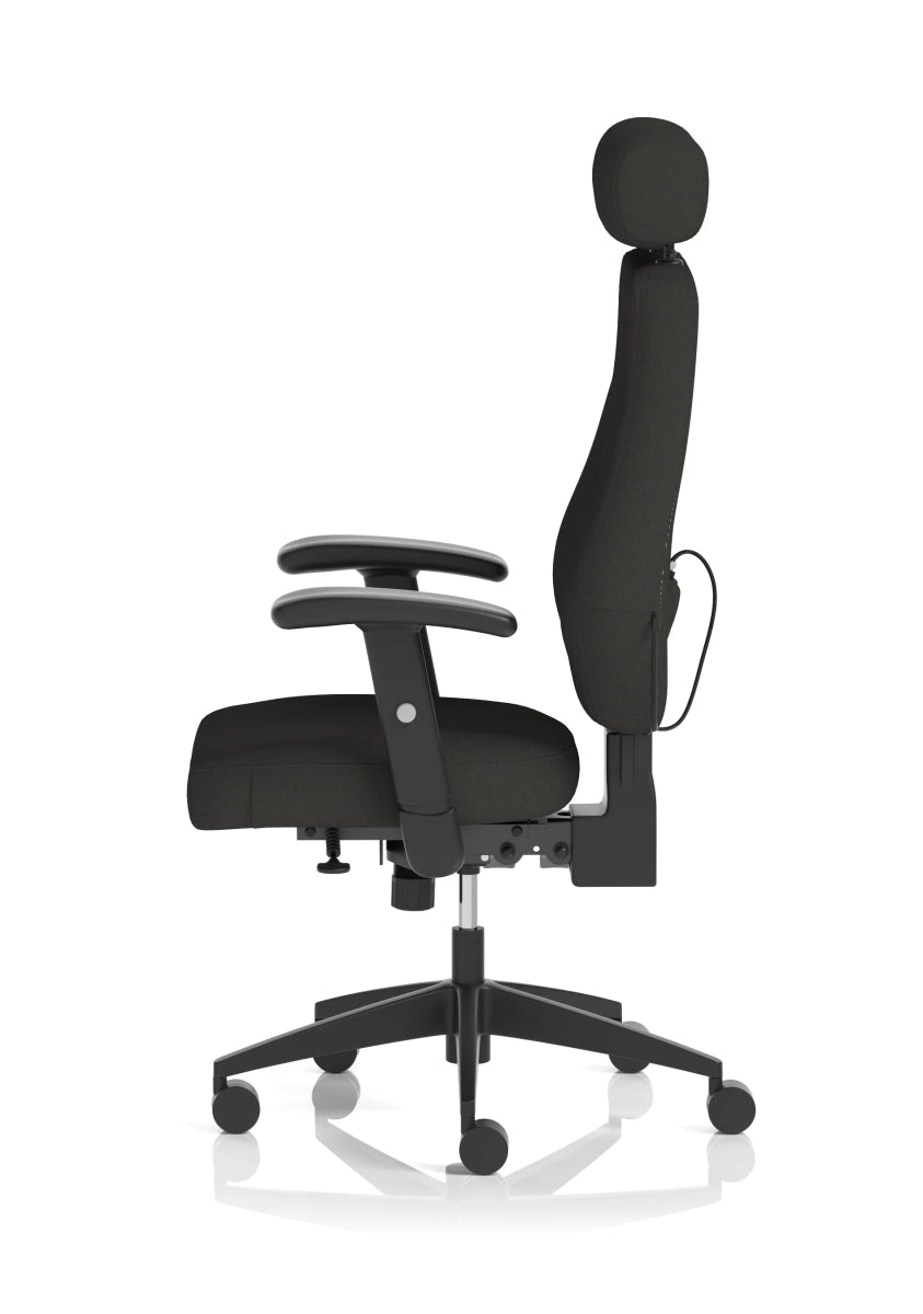 Operator Office Chair Nexus High Back Black Fabric Task