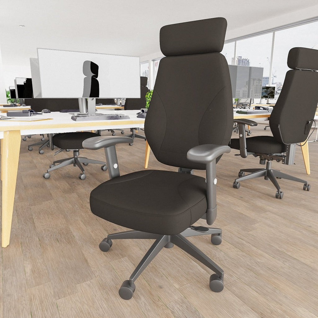 Operator Office Chair Nexus High Back Black Fabric Task