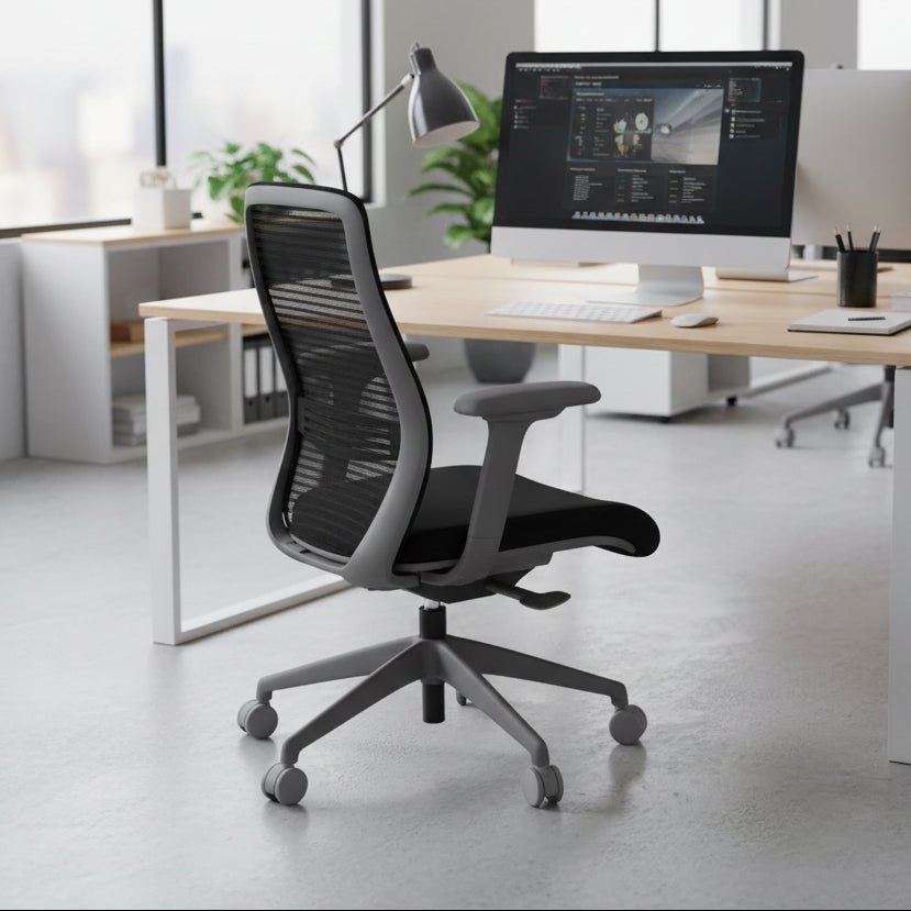 NV opertaor chair in grey frame