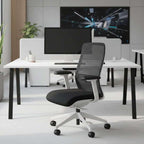 Operator Office Chair with White Frame and seat NV