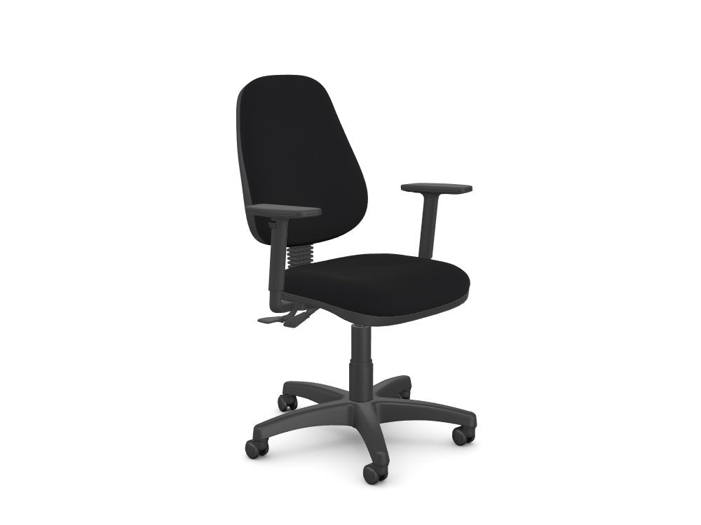 OX Series High Backrest Swivel Office Chair - SKU: OX1SF/ARMSTEP - PP/BBKTHATSMYOFFICE