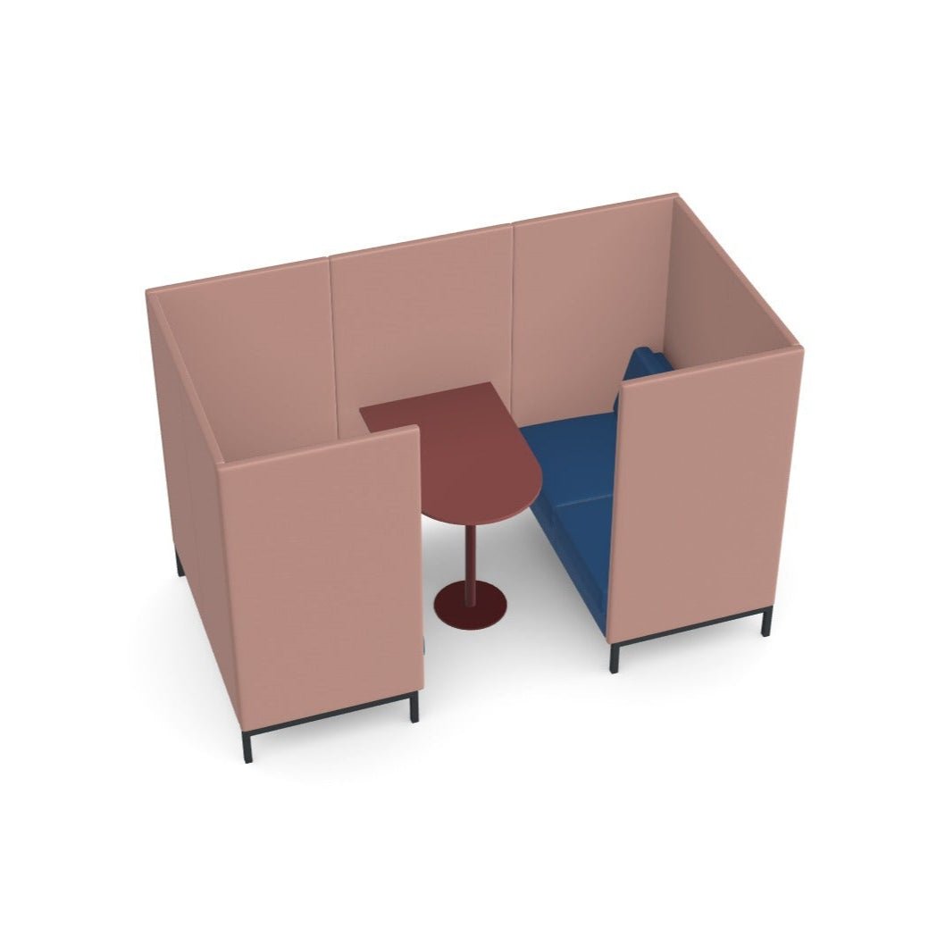 Platinum 4-Seater Sofa Booth with Table