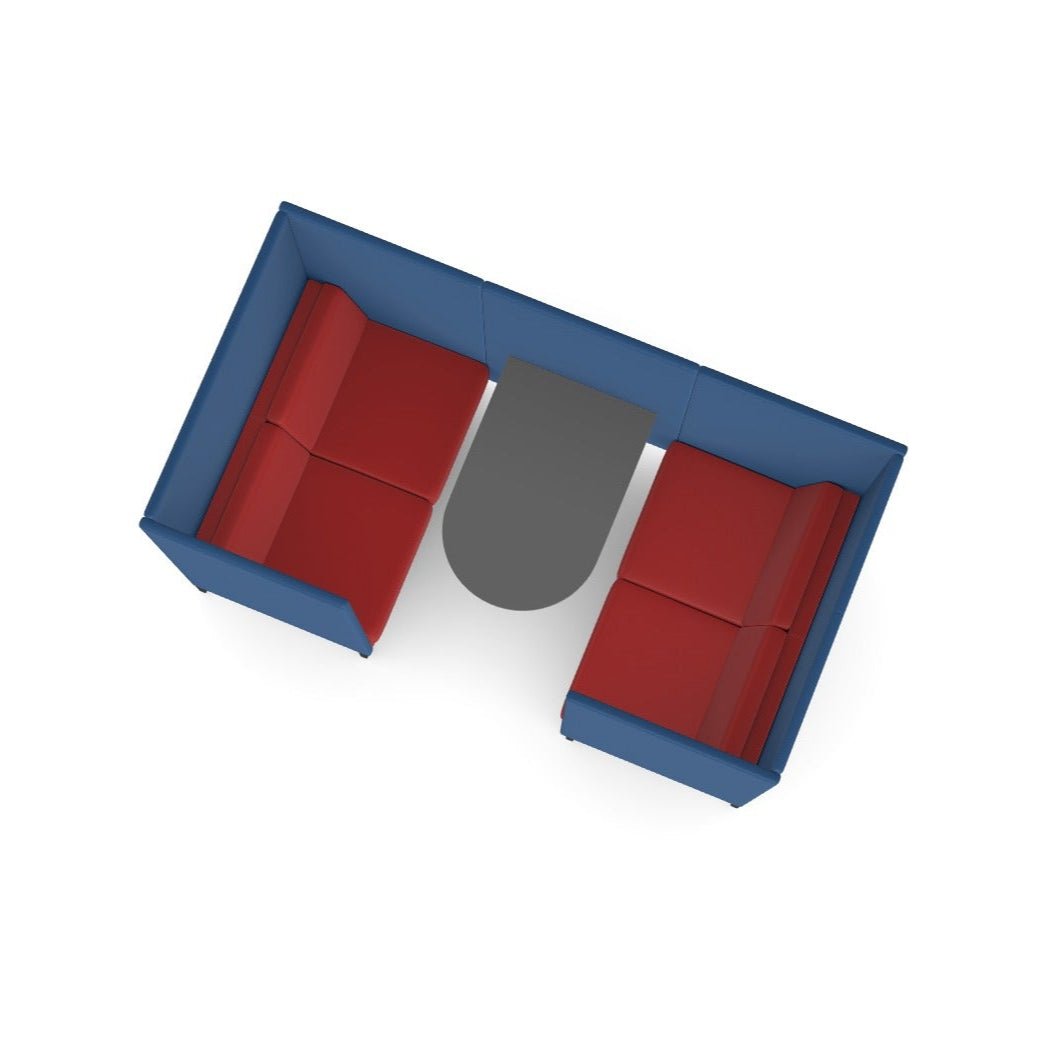 Platinum 4-Seater Sofa Booth with Table