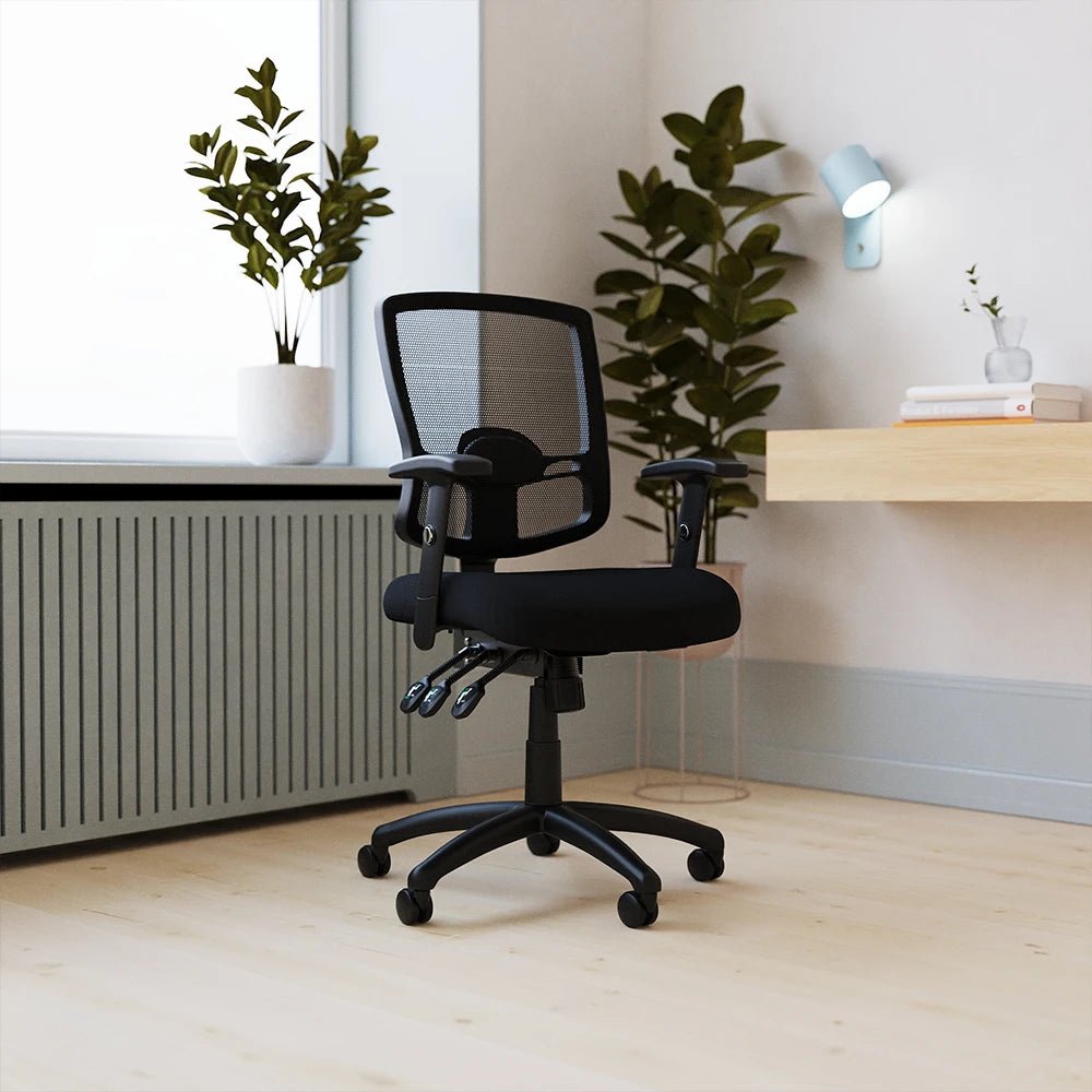 Portland III High Mesh Back Task Office Chair Operator  with Arms