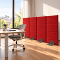 Quiet Acoustic Wall Free Standing Panel Screen 80cm Wide 75/90/120/150 or 180cm H