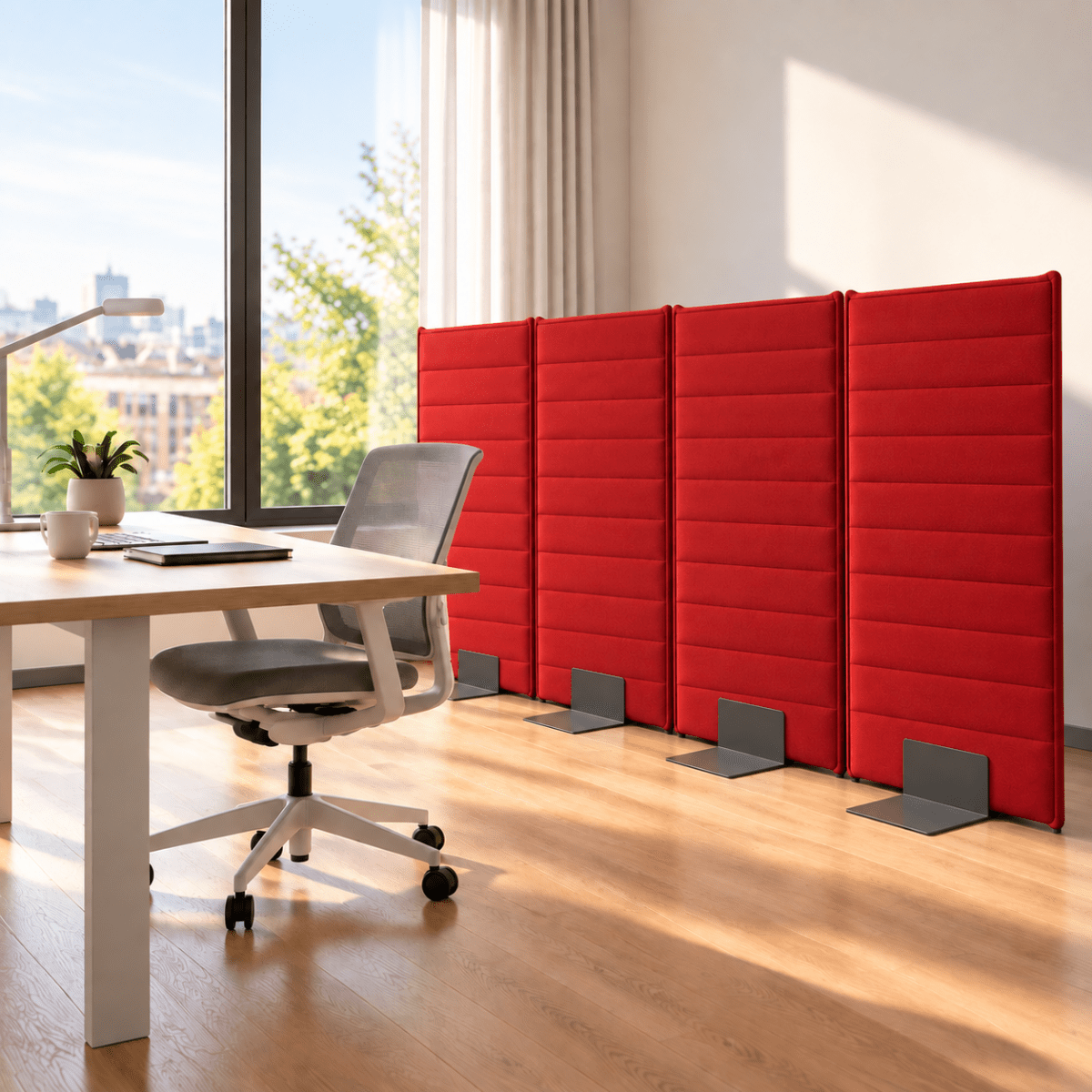 Quiet Acoustic Wall Free Standing Panel Screen 80cm Wide 75/90/120/150 or 180cm H