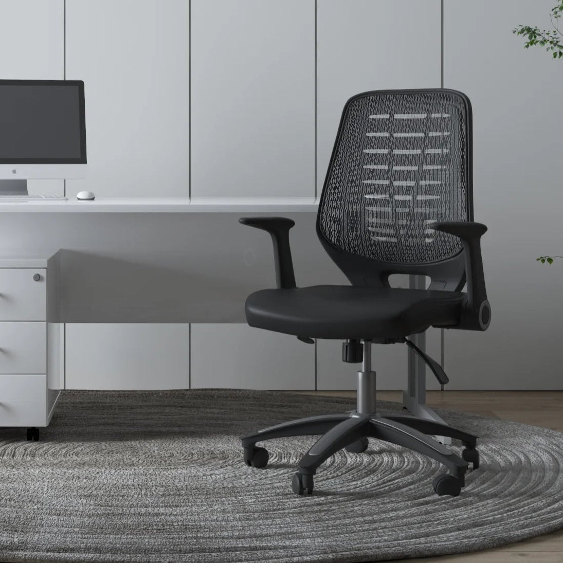 Relay Medium Mesh Back Task Operator Office Chair  with Arms