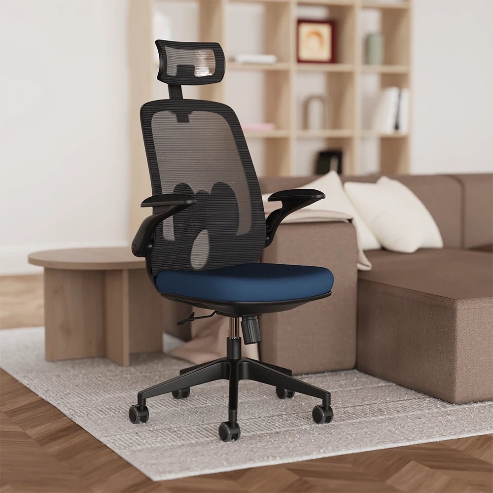 Sigma With Folding Arms Executive Mesh Office Chair