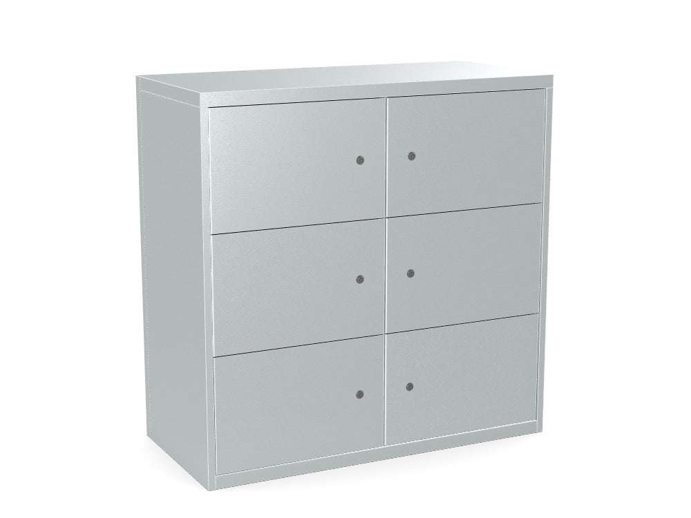 Silverline HD Image Personal lockers - SKU: HDPCS30SDSilverlineSilverSemiGloss