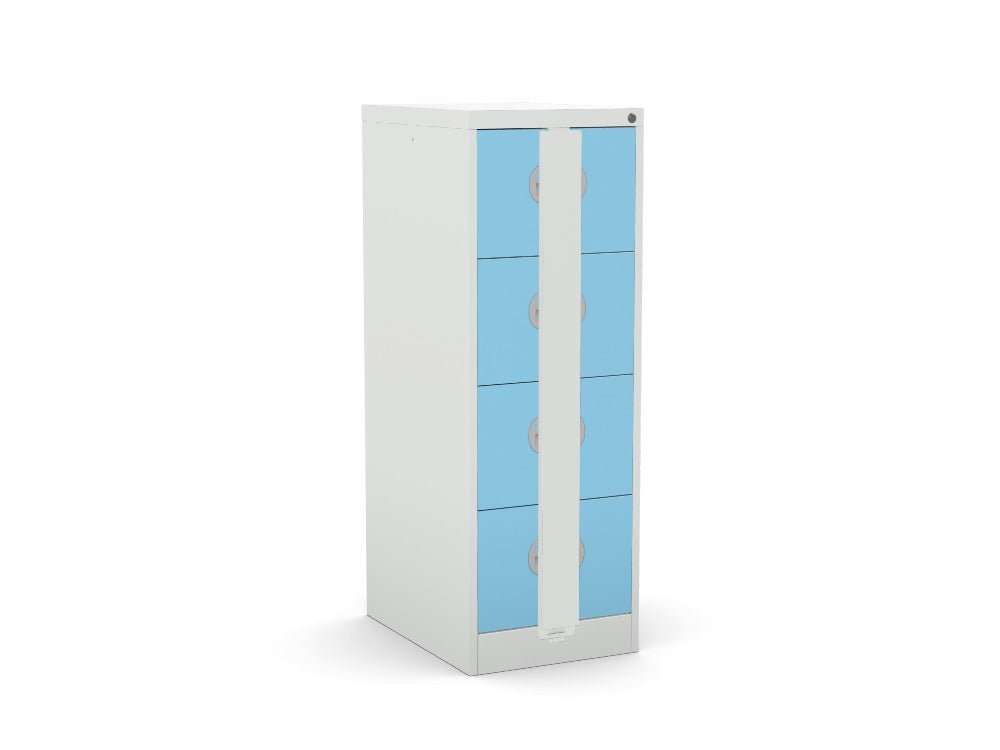 Silverline Kontrax Filing Cabinet Custom - SKU: FCEC4F2TGreyPastelBlueSemiGlossSL