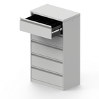 Silverline Media Card Index Filing Cabinet 3 rows of A5 cards 6900 per drawer CIUR55