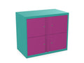 Silverline Office Personal Storage Lockers Custom - SKU: HDPCS20OW2TVerdigrisTrafficPurpleLTHATSMYOFFICE