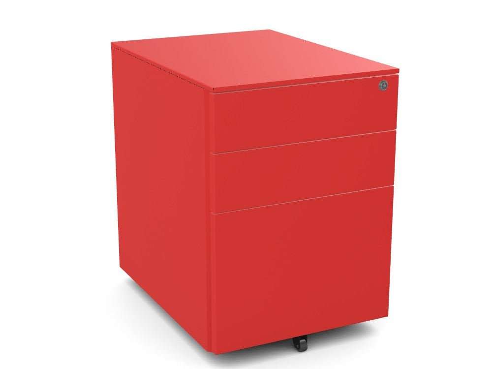 Silverline Under Desk Pedestal Custom - SKU: PDBP50SD54SDRed