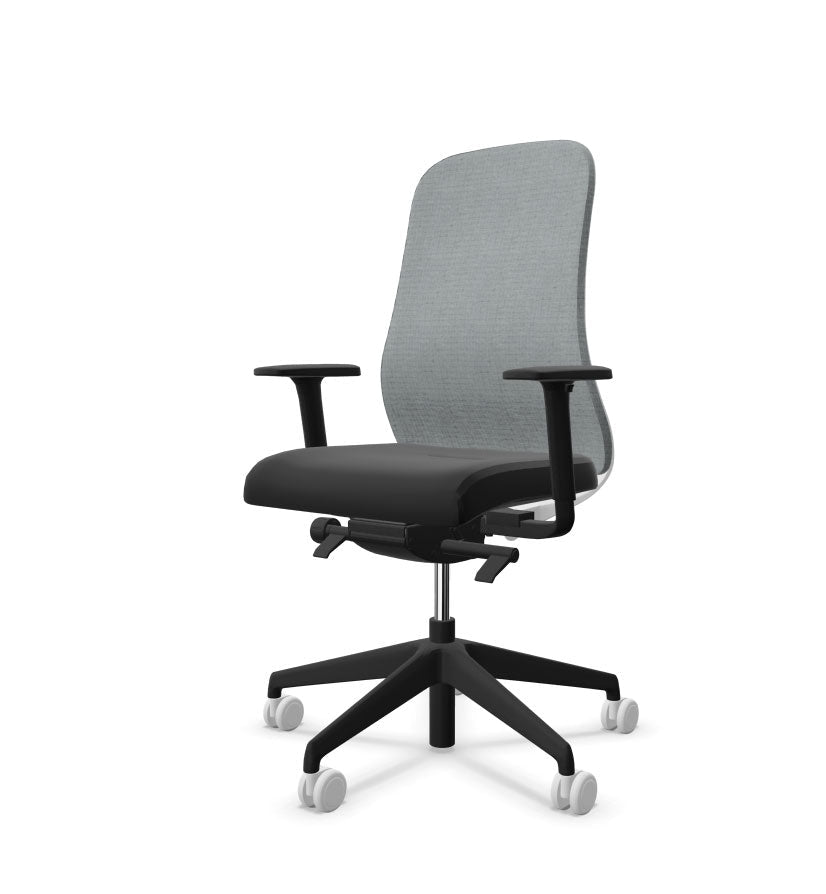 Souly Swivel Chair Mesh Back Black or Grey