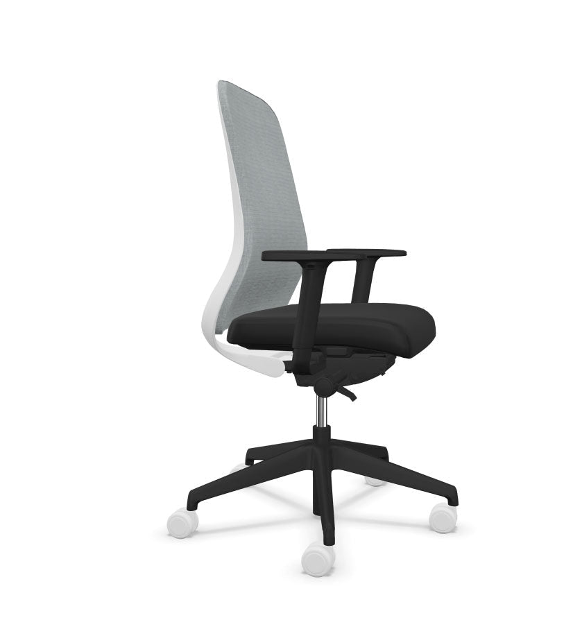 Souly Swivel Chair Mesh Back Black or Grey