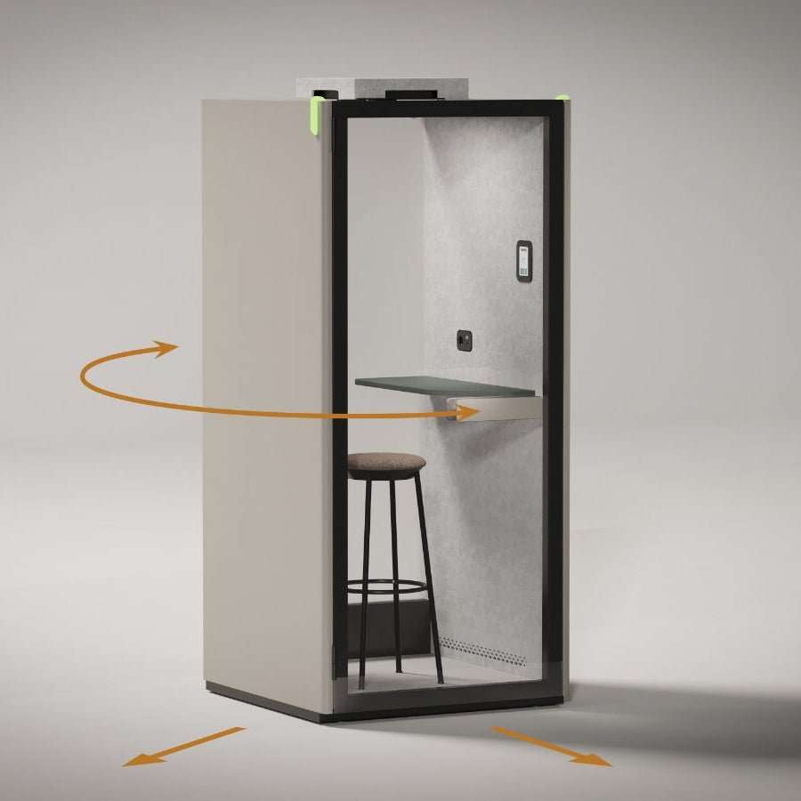 Spix Office Phone Booth by Nowy Styl 100cm W 100cm D 223cm H