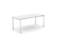 Switch Single Office Desk Open Leg - SKU: Complete Product: S - PLY - 1PB - LEO - T1880/WH/WHT, Components: Top: S - PLY - T1880/WH , Beam: S - B1800/WHT , Leg: S - LEO800/WHT