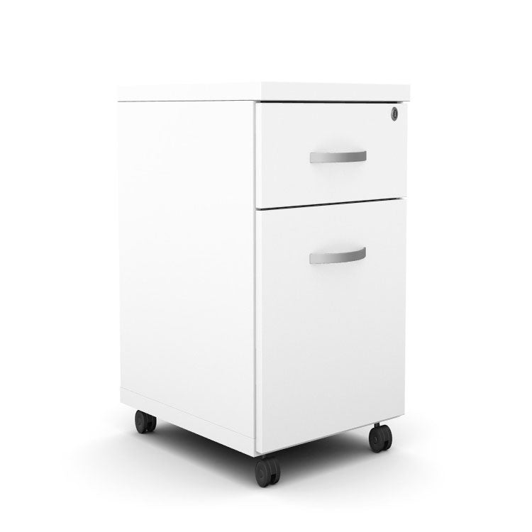 Kito Contract Mobile Ped 2 Drawer 60.2H x 32W x 50D KIT-SMP2C White