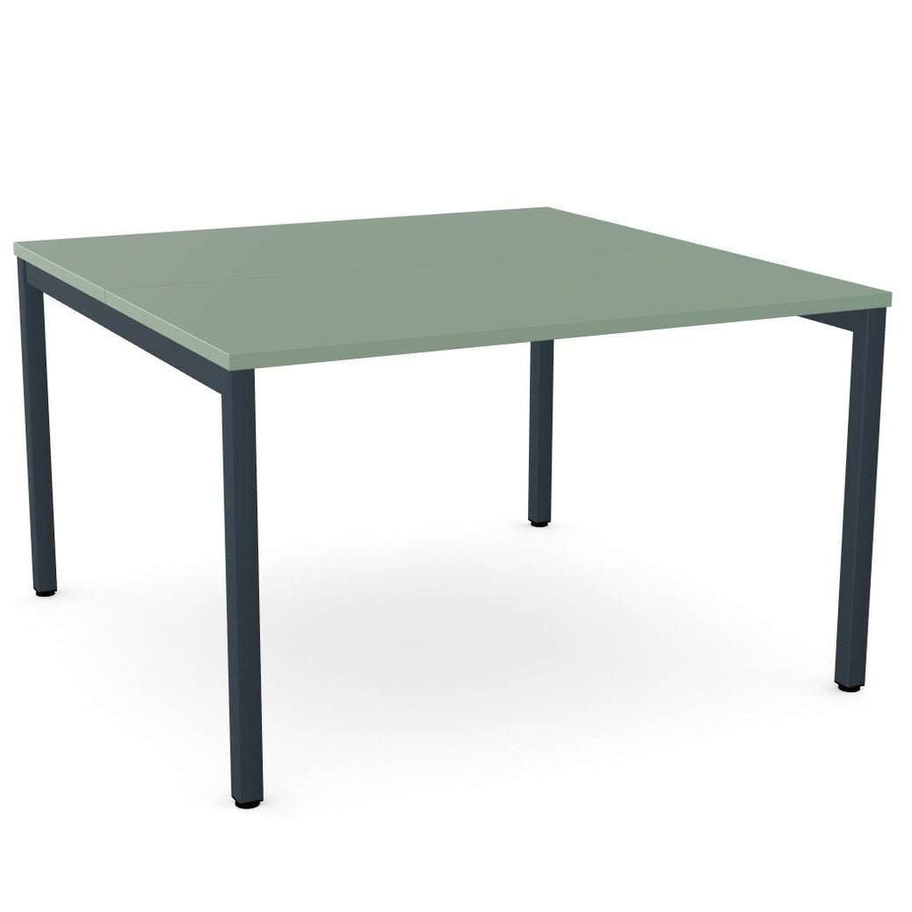 Uni Bench Desk 2 Person Open Leg Portal or Scallop Top