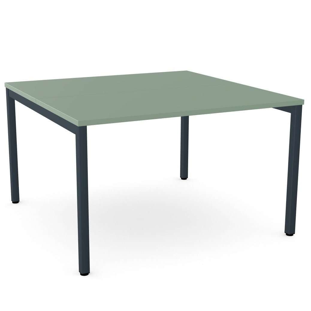 Uni Bench Desk 2 Person Open Leg Portal or Scallop Top
