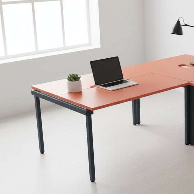Uni Bench Desk Extension 2 Person Open Leg Portal or Scallop Top