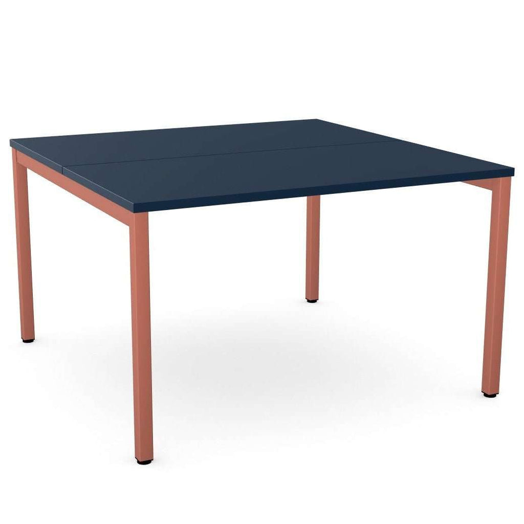 Uni Bench Desk 2 Person Open Leg Portal or Scallop Top