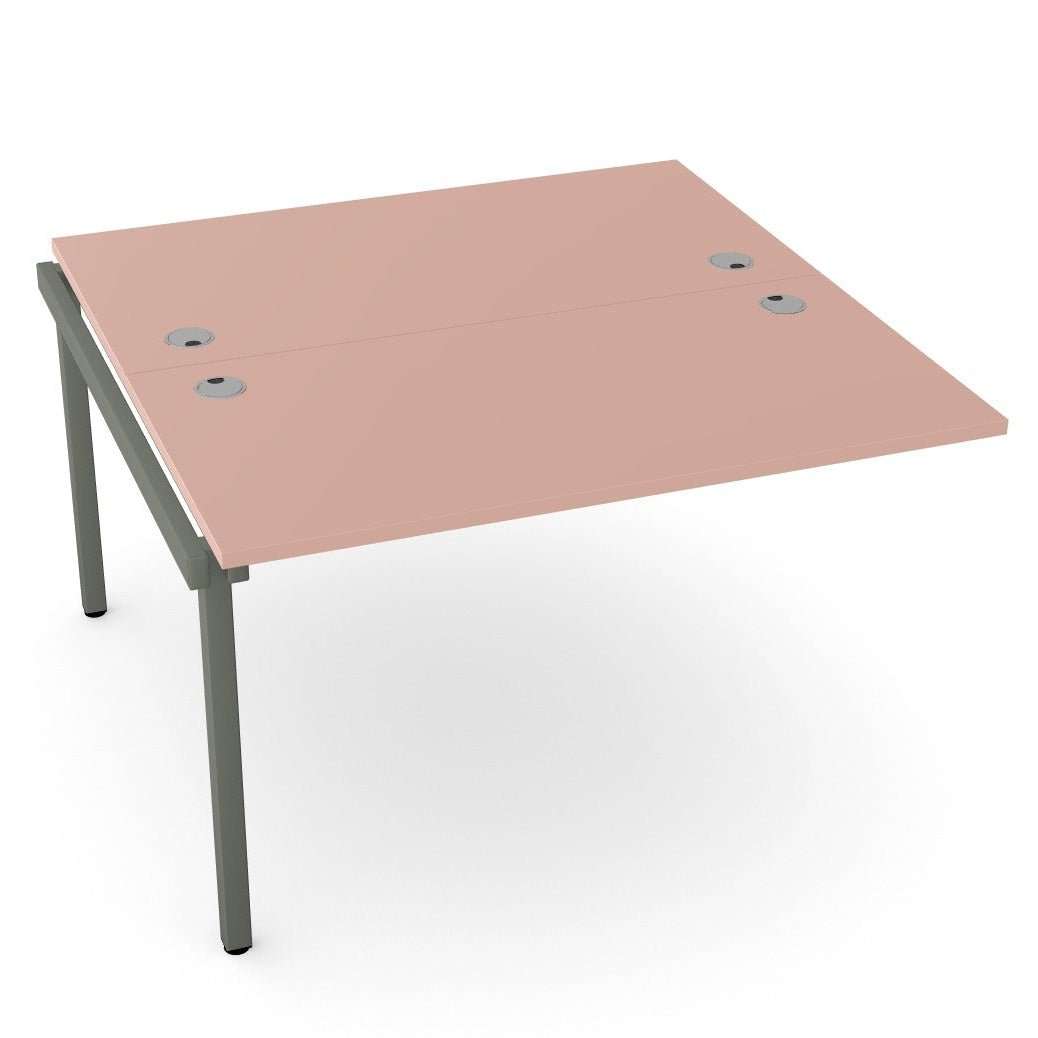 Uni Bench Desk Extension 2 Person Open Leg Portal or Scallop Top