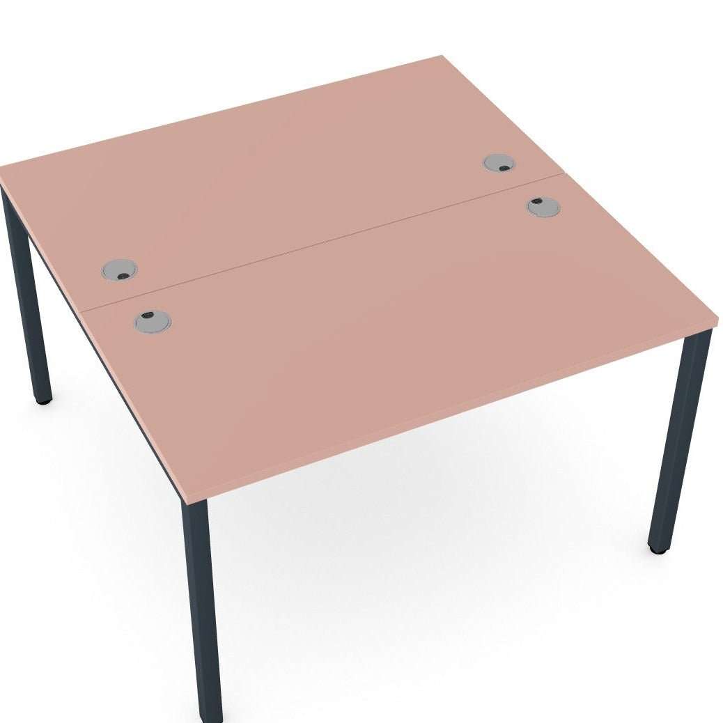 Uni Bench Desk 2 Person Open Leg Portal or Scallop Top